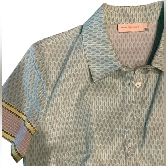 Tory Burch Light Blue and Yellow Dress - Picture 3 of 5